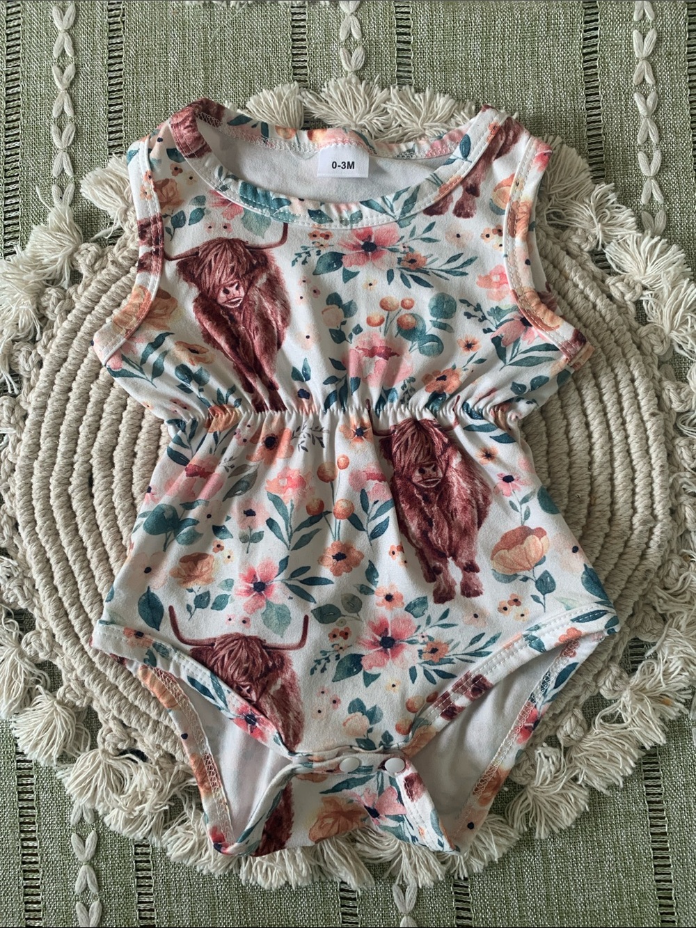 Floral Baby One-Piece Baby 0-3M
